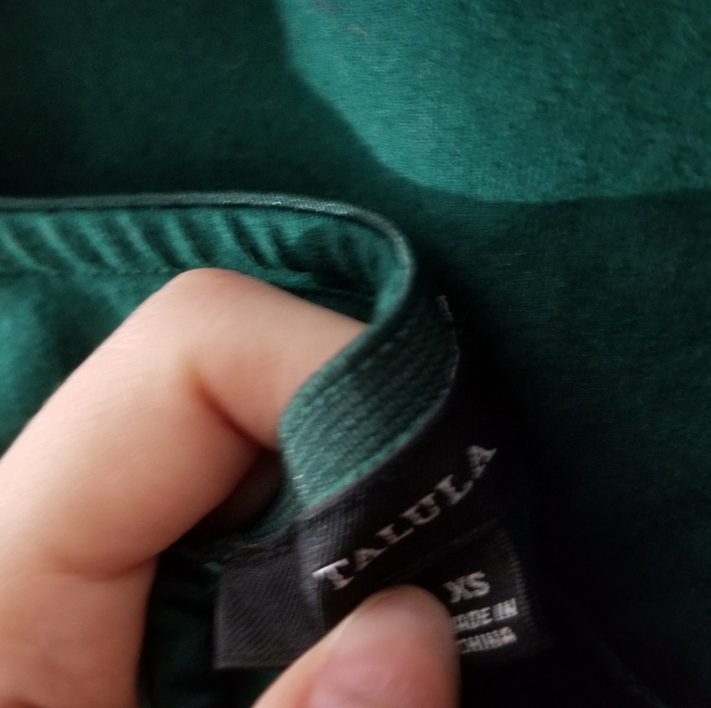 Aritzia Green Criss Cross Back Skater Dress - Picture 5 of 5